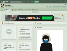 Tablet Screenshot of neminah.deviantart.com