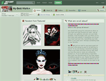 Tablet Screenshot of my-best-work.deviantart.com