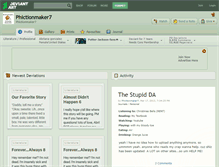 Tablet Screenshot of phictionmaker7.deviantart.com