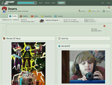 Tablet Screenshot of desarra.deviantart.com