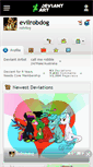 Mobile Screenshot of evilrobdog.deviantart.com