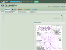 Tablet Screenshot of fiery-angel-wings.deviantart.com