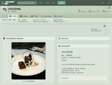 Tablet Screenshot of chocolinda.deviantart.com