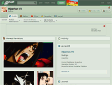 Tablet Screenshot of hiperion-vii.deviantart.com