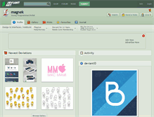 Tablet Screenshot of magnek.deviantart.com