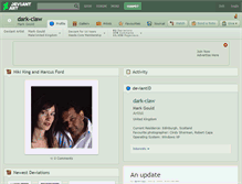 Tablet Screenshot of dark-claw.deviantart.com
