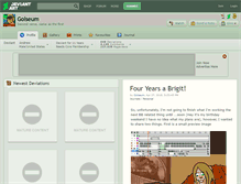 Tablet Screenshot of golseum.deviantart.com