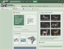 Tablet Screenshot of hototos.deviantart.com