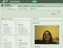 Tablet Screenshot of fyrebrite.deviantart.com