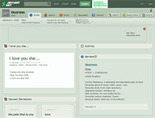 Tablet Screenshot of mooness.deviantart.com