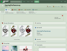 Tablet Screenshot of dancingthetearsaway.deviantart.com
