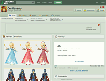 Tablet Screenshot of gentlemanly.deviantart.com