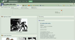 Desktop Screenshot of elcaballero-azul.deviantart.com