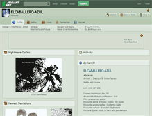 Tablet Screenshot of elcaballero-azul.deviantart.com