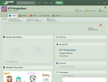 Tablet Screenshot of ktf-productions.deviantart.com