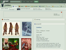 Tablet Screenshot of lineface.deviantart.com