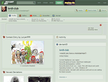 Tablet Screenshot of lordi-club.deviantart.com