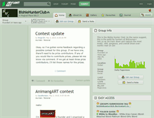 Tablet Screenshot of bishiehunterclub.deviantart.com