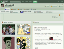 Tablet Screenshot of jellyandjamxd.deviantart.com