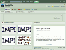 Tablet Screenshot of garethphilp.deviantart.com