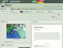 Tablet Screenshot of hebisasori.deviantart.com