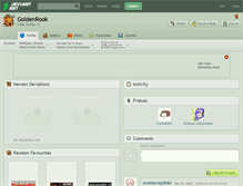 Tablet Screenshot of goldenrook.deviantart.com