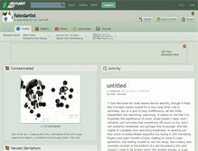 Tablet Screenshot of fatedartist.deviantart.com