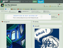 Tablet Screenshot of ana-the-unknown.deviantart.com