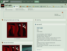 Tablet Screenshot of half-light.deviantart.com