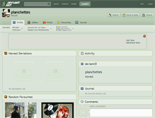 Tablet Screenshot of planchettes.deviantart.com