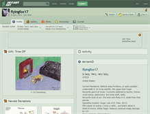 Tablet Screenshot of flyingfox17.deviantart.com