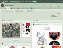 Tablet Screenshot of hacamacaperu.deviantart.com