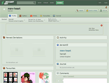 Tablet Screenshot of mew-heart.deviantart.com