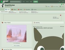 Tablet Screenshot of ninjawithahat.deviantart.com
