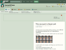 Tablet Screenshot of kazzantichaos.deviantart.com