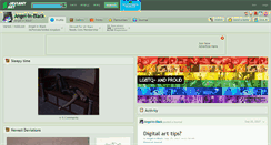 Desktop Screenshot of angel-in-black.deviantart.com