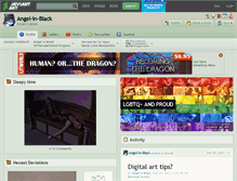 Tablet Screenshot of angel-in-black.deviantart.com