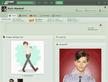 Tablet Screenshot of kurt--hummel.deviantart.com