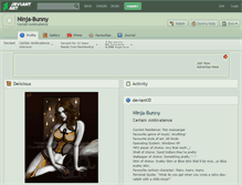 Tablet Screenshot of ninja-bunny.deviantart.com