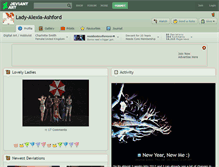 Tablet Screenshot of lady-alexia-ashford.deviantart.com