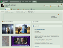 Tablet Screenshot of michaela-batman.deviantart.com