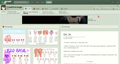 Desktop Screenshot of creeasilverangel.deviantart.com