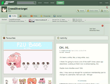 Tablet Screenshot of creeasilverangel.deviantart.com