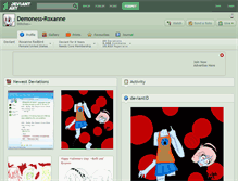 Tablet Screenshot of demoness-roxanne.deviantart.com