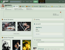 Tablet Screenshot of egocherry.deviantart.com