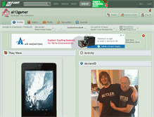 Tablet Screenshot of al12gamer.deviantart.com