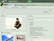 Tablet Screenshot of dayther.deviantart.com