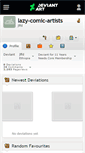 Mobile Screenshot of lazy-comic-artists.deviantart.com