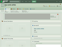 Tablet Screenshot of lazy-comic-artists.deviantart.com