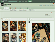 Tablet Screenshot of dilemmaniak.deviantart.com
